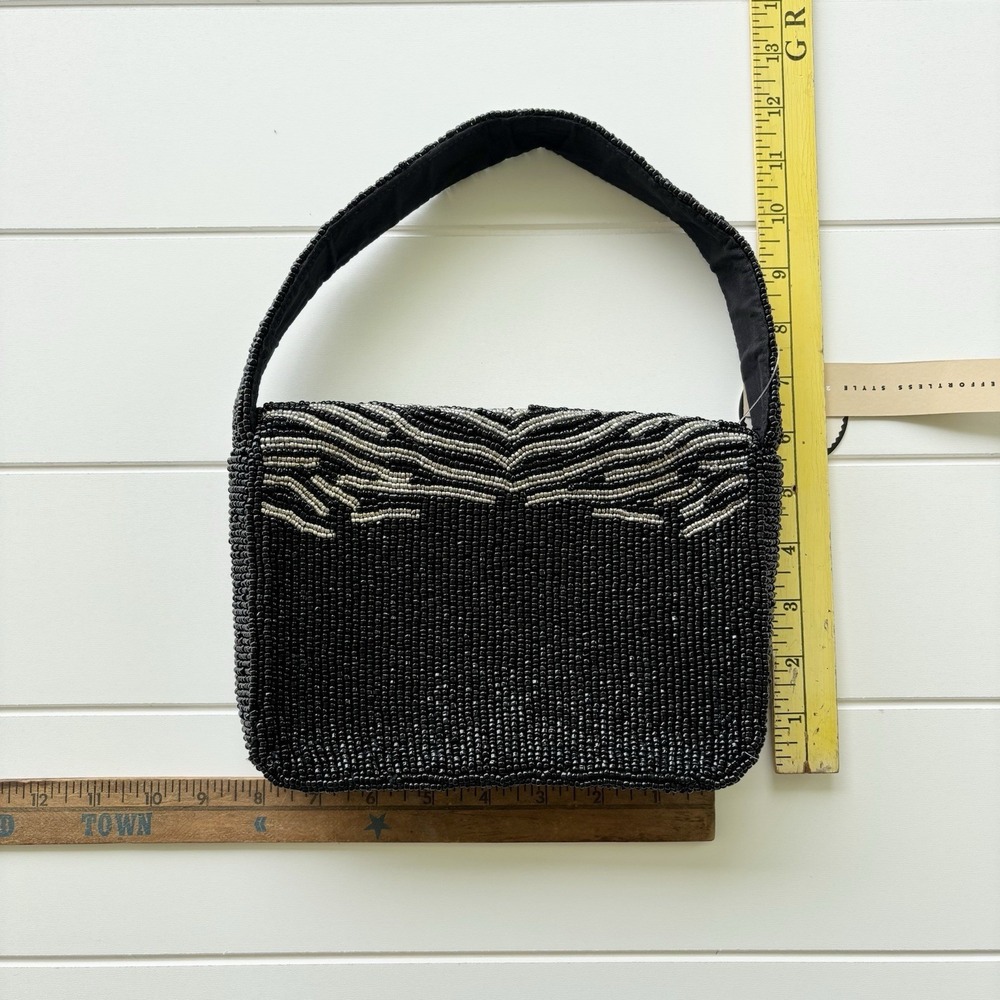 Viral Tik Tok Animal Print Zebra Beaded Bag - Picture 13 of 13